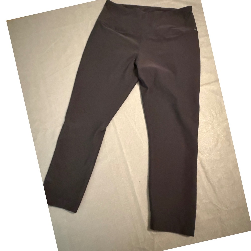 MPG‎ Sport Womens High Waisted Cropped Leggings charcoal Size Large Yoga Pants